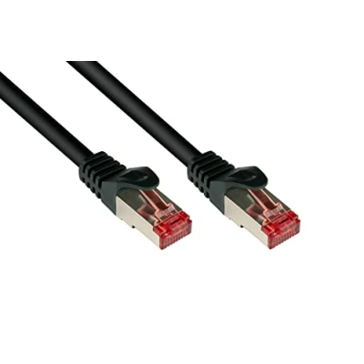 Obrázek Good Connections Cat. 6 Ethernet LAN propojovací kabel s ochranou rastového nosu RNS, S/FTP, PiMF, PVC, 250 MHz, gigabitový (10/100/1000 Base T sítě), pro patch panely, Switch, routery,