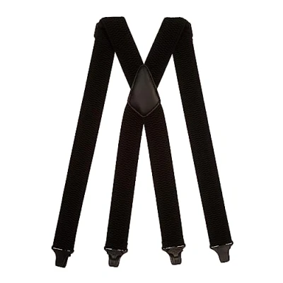 Obrázek Olata Heavy Duty šle ve tvaru X s překříženými ramínky / pánské vhodné na letiště plastovými sponami 4 cm, černá