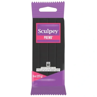 Obrázek Polyform Premo Sculpey Polymerlehm, 8 Unzen, Schwarz, 1 Packung