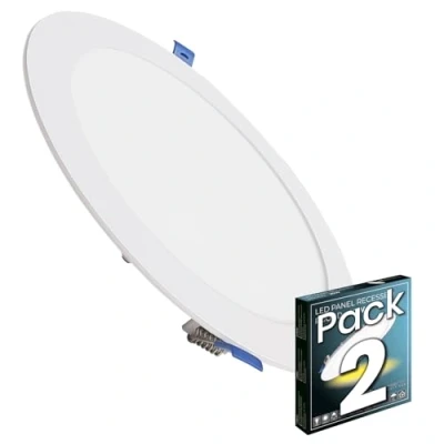 Obrázek LED ATOMANT Packung mit 2 Einbaustrahler Downlight Rund Flach 225mm, 20W, Neutralweiß Farbe (4500K), 1800 Lumen, Driver einschließlich