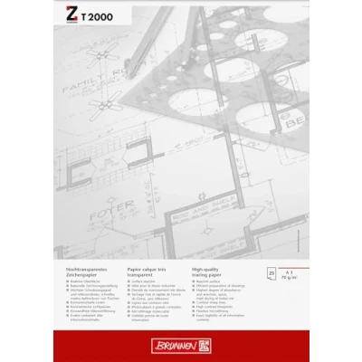 Obrázek Brunnen Kreslicí blok (A3 70 g/m², 25 listů transparentního kreslícího papíru ZANDERS T 2000)