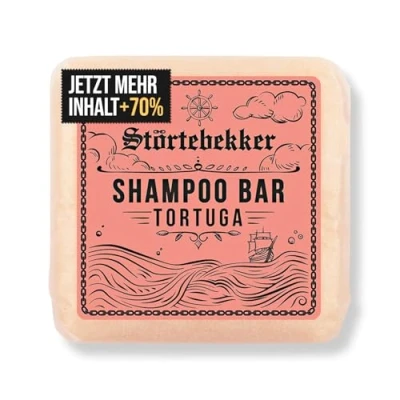 Obrázek Störtebekker® Premium Shampoo Bar Tortuga pevný šampon pro muže a ženy 3v1 sprchové mýdlo pánské na vlasy, obličej, tělo hydratační veganský, ruční výroba 100 g
