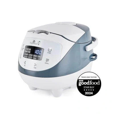 Obrázek Mini rýžovar od Yum Asia Panda s keramickou miskou Ninja a pokročilou fuzzy logikou (3,5 šálku, 0,63 litru), 4 funkce vaření rýže, multicooker, 220240 V