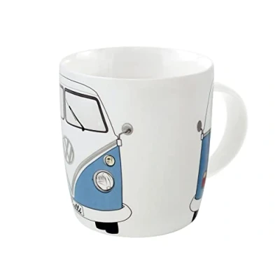 Obrázek BRISA VW Collection Volkswagen velká keramika hrnek na kávu a čaj cappuccino s motivem T1 Bulli Bus (autobus přední/modrá)