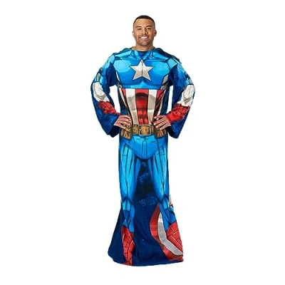 Obrázek Marvel Northwest Bequeme Überwurfdecke mit Ärmeln, Erwachsene (121,9 x 180,3 cm), Captain America