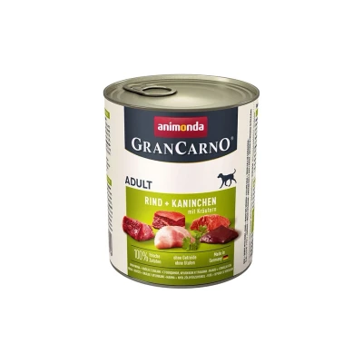 Obrázek Animonda Konzerva GRAN CARNO Adult hovězí, králík a bylinky 800g