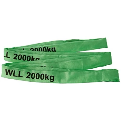 Obrázek Braun 20041RS kulatá smyčka nosnost 2000 kg, obvod 4 m, nekonečná s polyesterovým jádrem, zelená