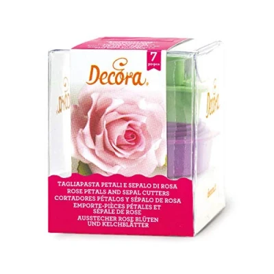 Obrázek DECORA KIT 7 Cutters Rosen Set, Plastik, violett, 8.5 x 5 cm