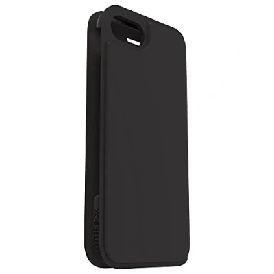 Obrázek OtterBox Strada Via Hülle für iPhone 7/8/SE 2. gen/SE 3. gen, stoßfest, sturzsicher, dünn, angenehme schützende Folio mit Kartenhalter, 2x getestet nach Militärstandard, Schwarz