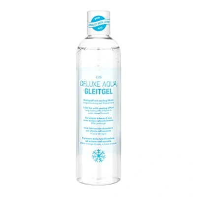 Obrázek EIS Deluxe Aqua Lubrikační gel na bázi vody s dlouhodobým účinkem extra citlivý intimní pro pocit šesti pocitů chladivý 300 ml