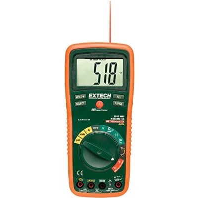 Obrázek Extech EX470A True RMS multimetr a infračervený teploměr, zelený
