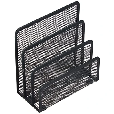 Obrázek Zeller 17732 Poštovní schránka, antracitová, síť, cca 17,5 x 8,5 13,5 cm, organizér na psací stůl, držák dopisy, pořádek psacím stole