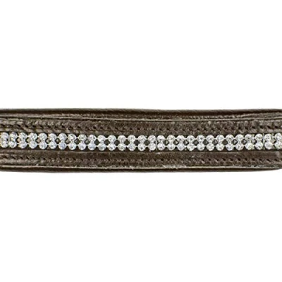 Obrázek HKM Diamond kožený držák hnědý One Size plnokrevný