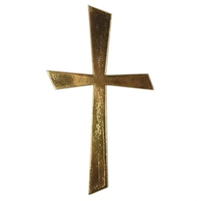 Obrázek Rayher 31504000 Voskový motiv kříž zlatý, 10,5 x 5,5 cm, SB Btl 1 kus