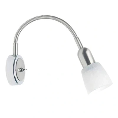 Obrázek BRILLIANT Lampa Sofia nástěnné bodové světlo flexibilní rameno a vypínač železo/chrom 1x D45, E14, 40 W, vhodné pro žárovky kapky (není součástí dodávky) stupnice A++ až E s kolébkovým spínačem