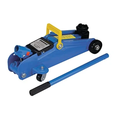 Obrázek Silverline 633935 Hydraulický pojízdný zvedák 2 t, modrý, černý, žlutý