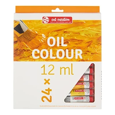 Obrázek Talens Art Creation Sada pro začátečníky olejomalba s 24 barvami (tuby 12 ml) malování dospělé