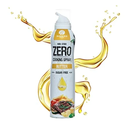 Obrázek Rabeko Zero sprej na vaření s nízkým obsahem kalorií BTTER 800 porcí, 2 kcal stříkání pánve smažení, grilování a pečení bez přísad, cukru nepřilnavý