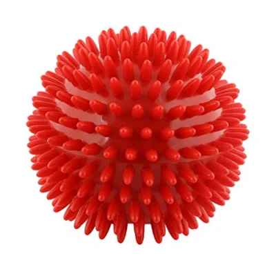 Obrázek CanDo Masážní míč, ježek, míček s nopky, průměr 9 cm, červená, 1 kus
