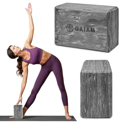 Obrázek Gaiam Unisex blok na jógu pro dospělé, žula mramorovaná