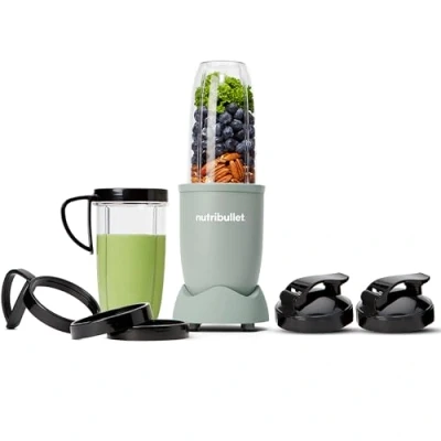 Obrázek nutribullet Pro 900, elektrický mixér, drtič, smoothie multifunkční výkon 900 W, pohárek ml a 710 ml, Matt Jade, NB910MAJD