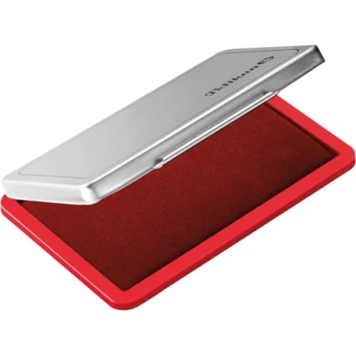 Obrázek Pelikan 331025 razítkovací polštářek 2, namočený, 7 x 11 cm, červený (bezkartáčové balení)
