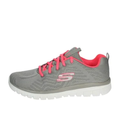 Obrázek Skechers Dámské tenisky Graceful Get Connected, Gray Mesh Coral Trim