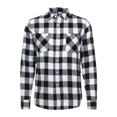 Obrázek Urban Classics Checked Košile, Muži, Velikost: Small, Black/white