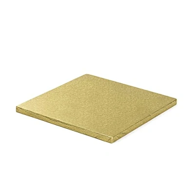 Obrázek DECORA 0931715 QUADRATISCHE TORTENPLATTE Gold cm 40X1,2 H