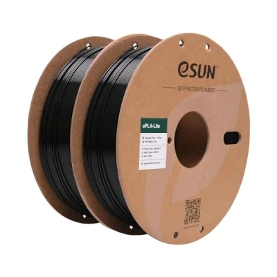 Obrázek eSUN PLA filament 1,75 mm, modifikovaný do 3D tiskárny, přesnost rozměrů +/ 0,03 1 kg na cívku, 2 cívky struna pro černá