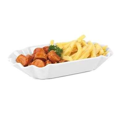 Obrázek Holst Porzellan SL 117 Mísa na hranolky 25 cm Pappoptik Snack Line, bílá, x 13,5 4,5