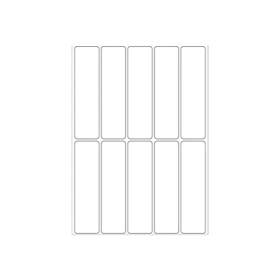 Obrázek HERMA 2420 víceúčelových etiket, 320 kusů, 20 x 75 mm, 10 na arch, samolepicí, štítky pro domácnost k popisování, matné, prázdné papírové lepicí etikety samolepky, bílé