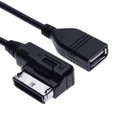 Obrázek AMI MDI USB Music Interface MP3 adaptér audio přípojka kabel kompatibilní s Audi A3, A4, S4, S5, A6, S6, A8, S8, Q3, All Road, TT, R8, VW Jetta, Golf, Passat, Tiguan, Touareg, Škoda