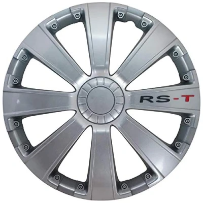 Obrázek AUTO STYLE Sada ozdobných krytů kol RS T 15 palců stříbrná