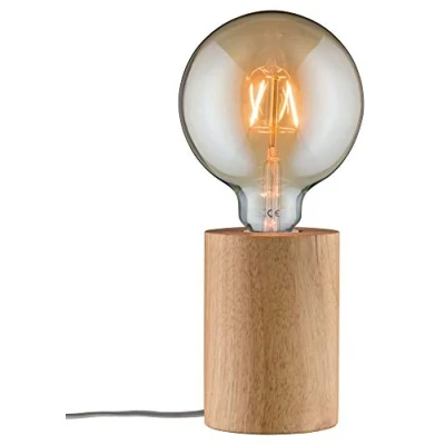 Obrázek Paulmann 79640 Neordic Stolní Lampa Talin max. 1x20W pro E27 lampy na noční stolek dřevo 230 V bez světelného zdroje
