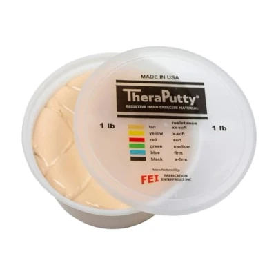 Obrázek CanDo Antimikrobiální modelovací hmota TheraPutty 450 g béžová (extra lehká)