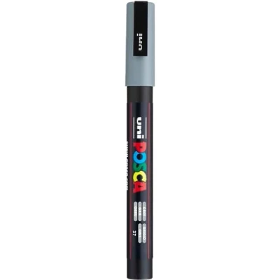 Obrázek uni ball 186533 POSCA Marker s jemným kulatým hrotem, šedý