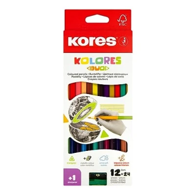 Obrázek Kores 93312 Barevné tužky, 12 tužek