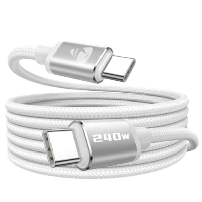 Obrázek USB C na kabel, 240 W kabel 2M PD rychlonabíjecí Nylon typ nabíjecí Pro iPhone 16 Max, 15, Samsung S24 S23 S22, iPad Pro, MacBook Pro/Air,