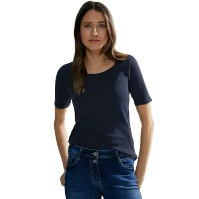 Obrázek Cecil Dámské tričko Style Lena Basic Bavlna, Universal Blue