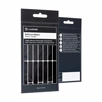 Obrázek Luxshield Sada reflexních nálepek proužky pro jízdní kolo, skútr, kočárek reflexní prvky na kolo děti