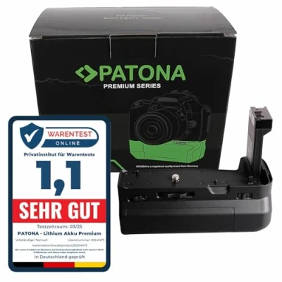Obrázek PATONA 1478 Držák baterie kompatibilní s Canon EOS RP R8 dálkovou spoušť (přihrádka na pro 2X LP E17)