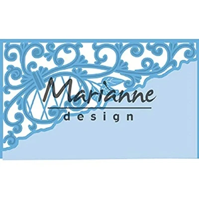 Obrázek Marianne Design LR0584 Creatables Präge und Stanzschablone, Wirbel Ecke, für Handwerksprojekte, Rosa, 0