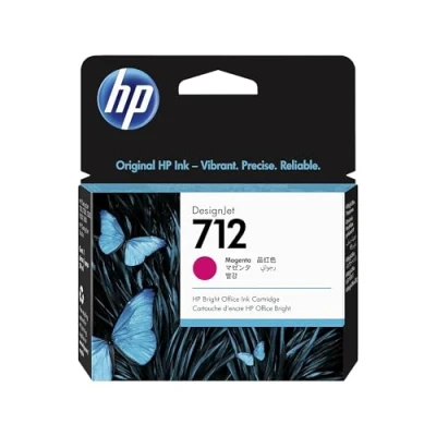 Obrázek HP 712 Magenta 29 ml Original Druckerpatrone (3ED68A) mit originaler Tinte, für DesignJet T650, T630, T250, T230 &amp; Großformatdrucker der Studio Serie sowie den 713 Druckkopf