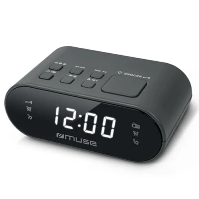 Obrázek M 10 CR Radiobudík s LED displejem, dvě doby buzení stmívatelný 20 paměťových stanic FM tuner černý