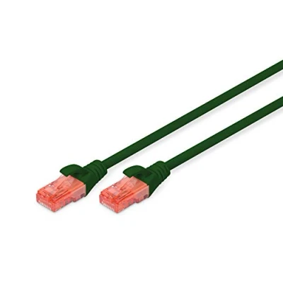 Obrázek DIGITUS LAN Kabel Cat 6 3m RJ45 Netzwerkkabel UTP Ungeschirmt Kompatibel zu 6A &amp; 5e Grün