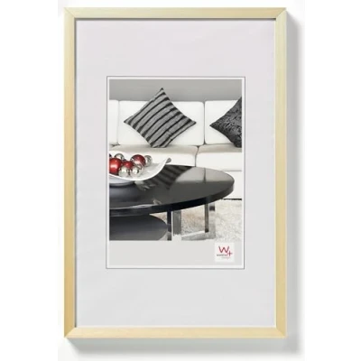 Obrázek Židle s hliníkovým rámem, design Walther, Zlatá, 40 x 60 cm