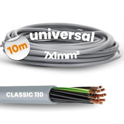 Obrázek 10 metrů Lapp 1119207 Ölflex Classic 110 řídicí vedení z PVC 7 x 1 mm² se zeleným ochranným vodičem 7G1,0 I kabel vodičů adrig
