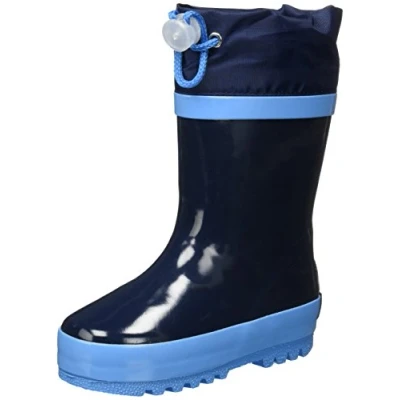 Obrázek Playshoes Unisex dětské gumové holínky s podšívkou holínky, tmavě modrá
