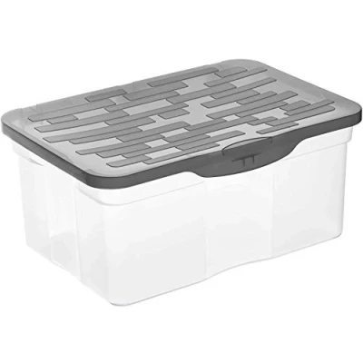 Obrázek Rotho Ranger Aufbewahrungsbox 13l mit Deckel, Kunststoff (PP) BPA frei, anthrazit, A4/13l (39.0 x 27.0 17.5 cm)